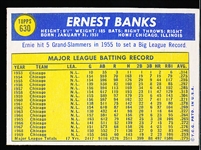 1970 Topps Baseball- #630 Ernie Banks, Cubs