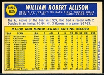 1970 Topps Baseball- #635 Allison, Twins! Hi#