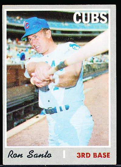 1970 Topps Baseball- #670 Ron Santo, Cubs- Hi#