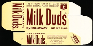 1971 Milk Duds Bb- #13 Dave Johnson- Complete Flat Box