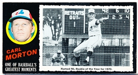 1971 Topps Bb Greatest Moments- #4 Carl Morton, Expos
