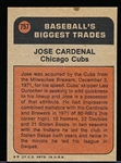 1972 Topps Bb- #757 Jose Cardenal Traded- Hi#