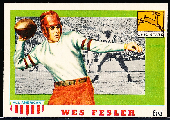1955 Topps All American Football- #30 Wes Fesler, Ohio State