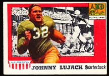 1955 Topps All American Football- #52 Johnny Lujack, Notre Dame