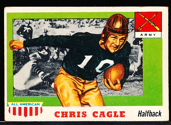 1955 Topps All American Football- #95 Chris Cagle, Army