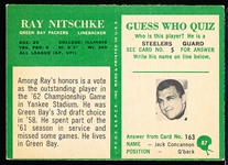 1966 Philly Fb- #87 Ray Nitschke, Packers