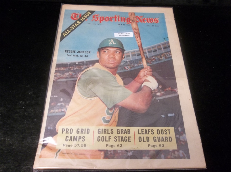 July 26, 1969 The Sporting News- Reggie Jackson, A’s Cover