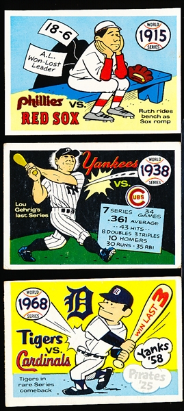 1970 Fleer World Series Bsbl.- 26 Asst. Cards