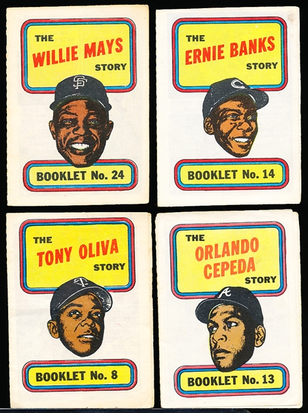 1970 Topps Bsbl. “Story Booklets”- 6 Asst. HOFers