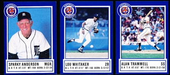 1988 Michigan State Police Detroit Tigers MLB- 1 Complete Set of 14 Cards