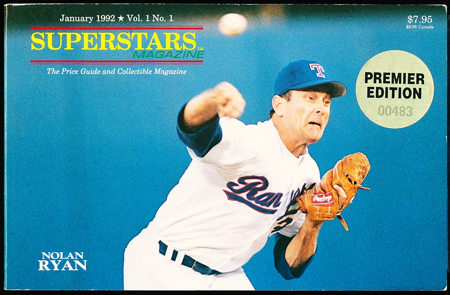 1992 Superstars Magazine- Vol. 1, No. 1- with 15 Card Insert