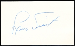 Autographed Luis Tiant MLB Index Card