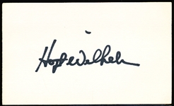 Autographed Hoyt Wilhelm MLB Index Card