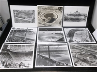 Clean-Up Lot of 23 Diff. Stadium/Stadium Related B/W 8” x 10” Photos