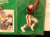 Autographed 1988 Starting Lineup Ftbl. Figure on Card- Ozzie Newsome, Browns