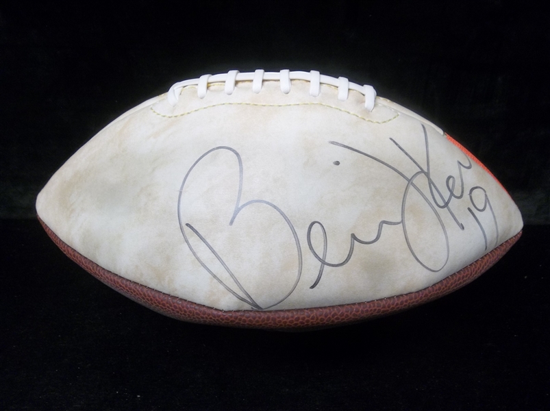Autographed Bernie Kosar “Dawg Pound” Logo Cleveland Browns NFL Non-Official Football