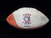 Autographed Bernie Kosar “Dawg Pound” Logo Cleveland Browns NFL Non-Official Football