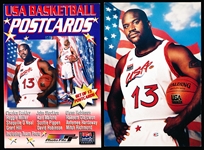 1996 Photo File Team USA Men’s Bskbl. Postcards- Near Set of 12/13 Cards with Header