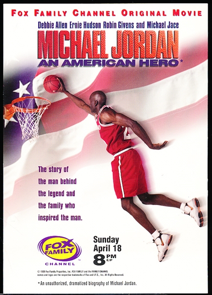 1999 Michael Jordan An American Hero 4-¼” x 6” Promotional Handout