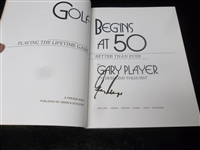 Autographed 1989 Golf Begins at 50, by Gary Player with Desmond Tolhurst- Signed by Player