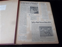 Collector Made 1950 Baseball Vintage Scrapbook