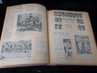 Collector Made 1950 Baseball Vintage Scrapbook