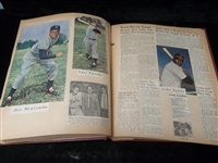 Collector Made 1950 Baseball Vintage Scrapbook