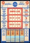 1950’s “Box Score Baseball” Jackpot “Push” Prize 25 Cent Chance Board