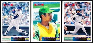 1993 Upper Deck /Clark Candy Bars Reggie Jackson Complete Set of 3 Cards