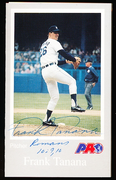 Autographed Frank Tanana Pro Athlete Outreach Christian Leadership Foldout