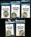 Giant Eagle Pittsburgh Pirates HOF Commemorative Coin Series- 5 Diff.