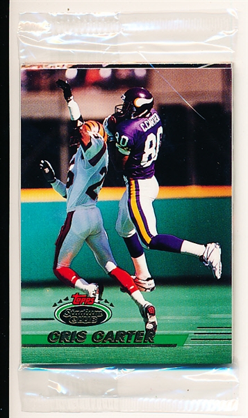 1993 Stadium Club Football- One Unopened Pre-Production Sample Pack Set of 9 Cards