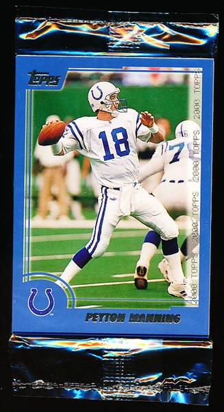 2000 Topps Football- One Unopened Pre-Production Sample Pack Set of 6 Cards
