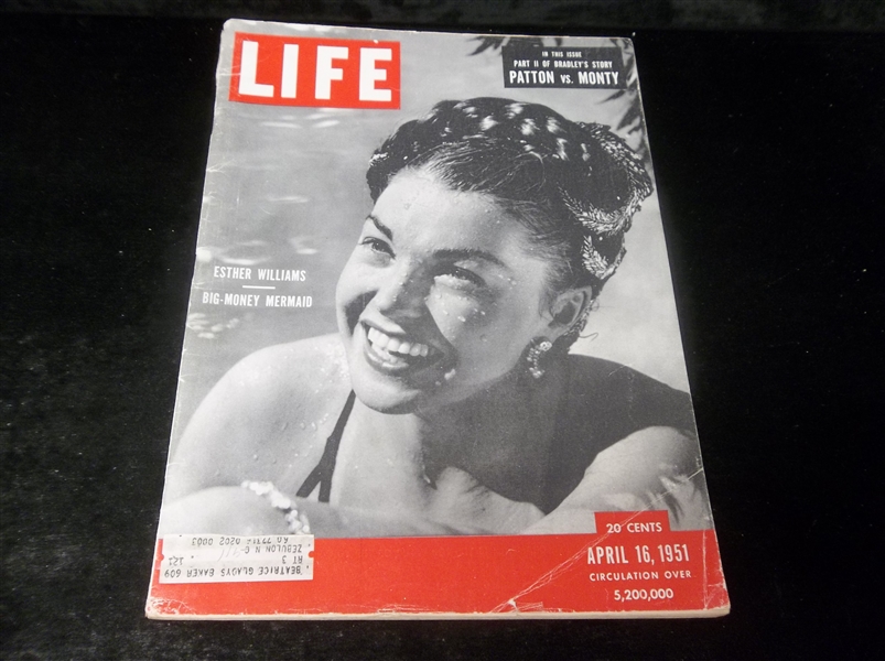 April 16, 1951 Life Magazine- Esther Williams Cover