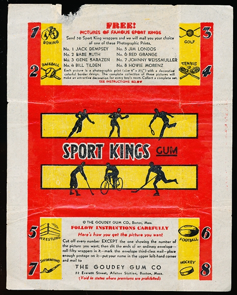 1933 Sport Kings Wrapper