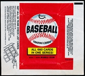 1976 Topps Baseball Wrapper- “All 660 Cards in One Series” on Front