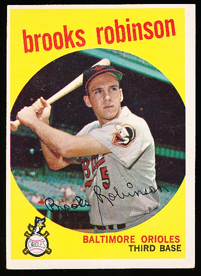 1959 Topps Baseball- #439 Brooks Robinson, Orioles