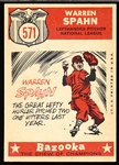 1959 Topps Baseball- #571 Warren Spahn All Star- Hi#