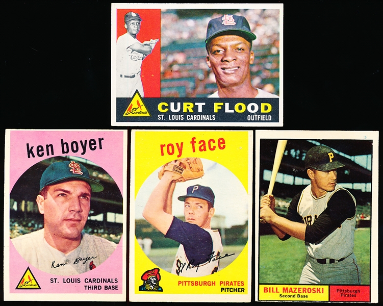 Four Baseball Cards