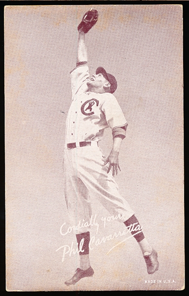 1939-46 Salutation Bb Exhibit- Cordially Yours, Phil Cavaretta