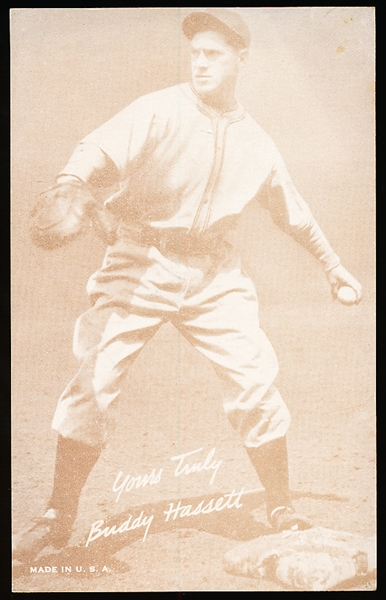 1939-46 Salutation Bb Exhibit- Yours Truly, Buddy Hassett