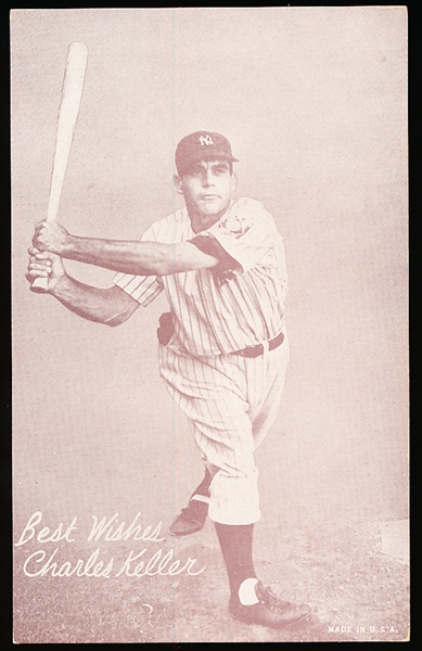 1939-46 Salutation Bb Exhibit- Best Wishes, Charles Keller- Made in USA Bottom Right Corner