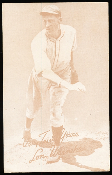 1939-46 Salutation Bb Exhibit- Very Truly Yours, Lon Warneke