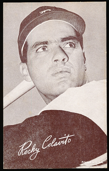 1947-66 Baseball Exhibit- Rocky Colavito, Tigers- Shoulders Up Batting