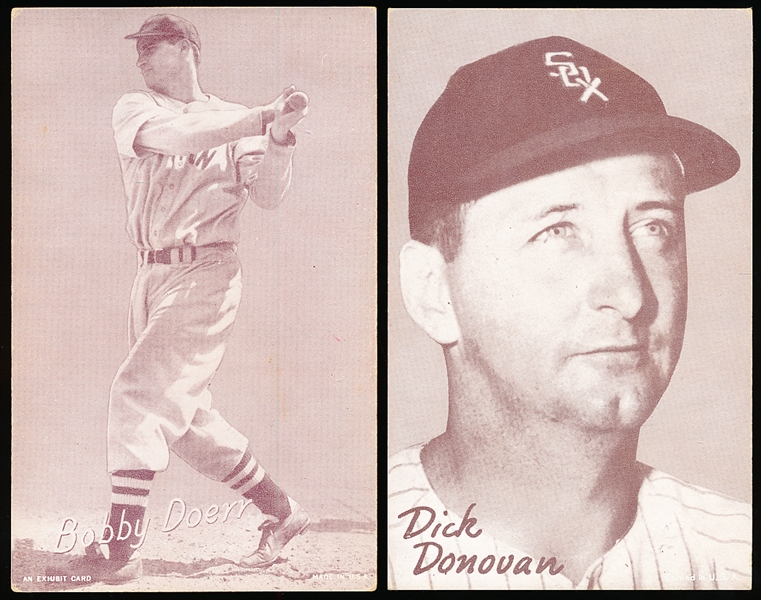 1947-66 Baseball Exhibits- 2 Diff