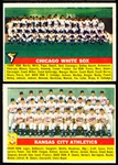 1956 Topps Baseball- 2 Diff Team Cards
