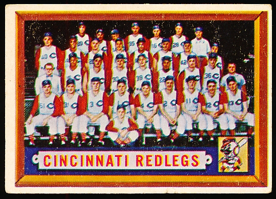 1957 Topps Baseball- #322 Cinc Reds Team