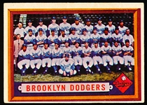 1957 Topps Baseball- #324 Brooklyn Dodgers- Semi Hi#