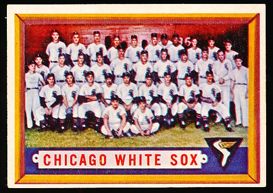 1957 Topps Baseball- #329 White Sox Team- Semi Hi#