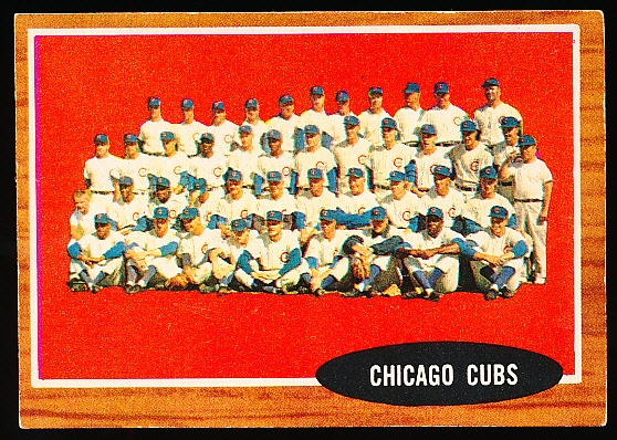 1962 Topps Baseball- #552 Cubs Team- Hi# 